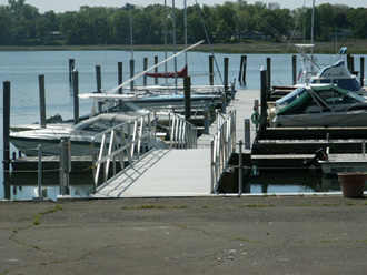 35' x 7' aluminum pier with a 40' aluminum gangway.